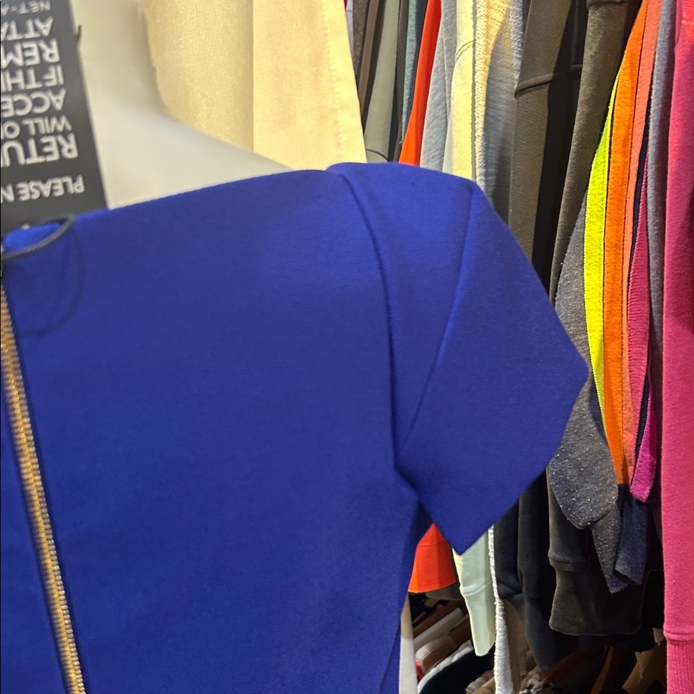 Roland Mouret Royal Blue Asymmetrical Dress - Picture 5 of 16